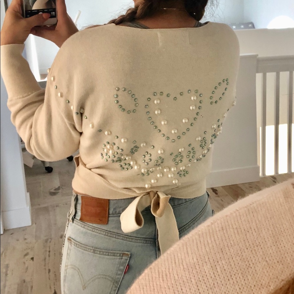 Wildfox Wilder Mock Wrap top size small - Picture 3 of 12